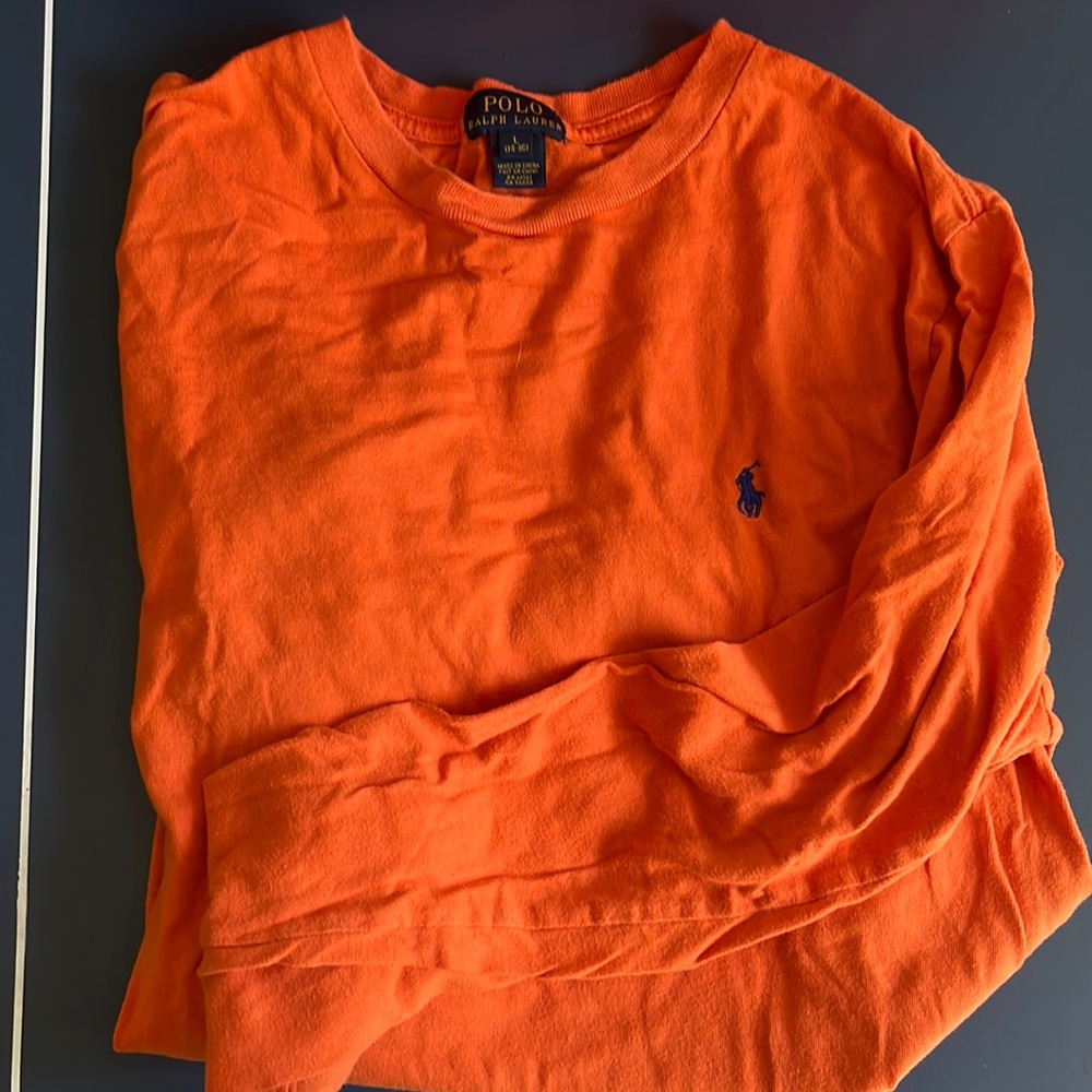 Long sleeve polo cotton shirt